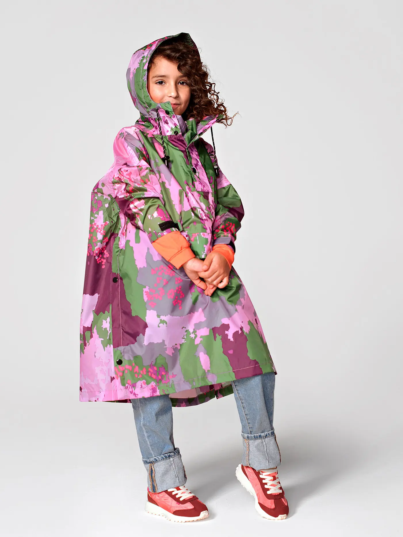 RAINKISS | Kinder Regenjacke - Regenponcho Digi Spring | 